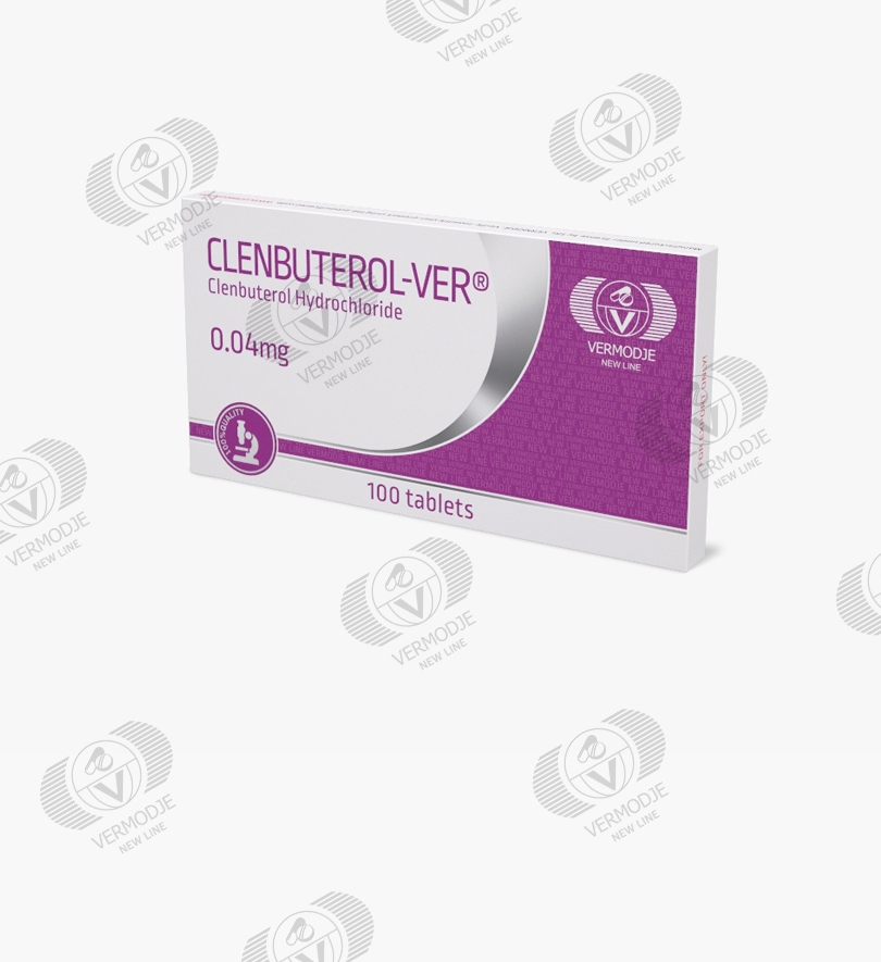 Buy CLENBUTEROL (Clenbuterol Hydrochloride) 0.04mg 100 Tabs - SC VERMODJE SRL (Moldova)